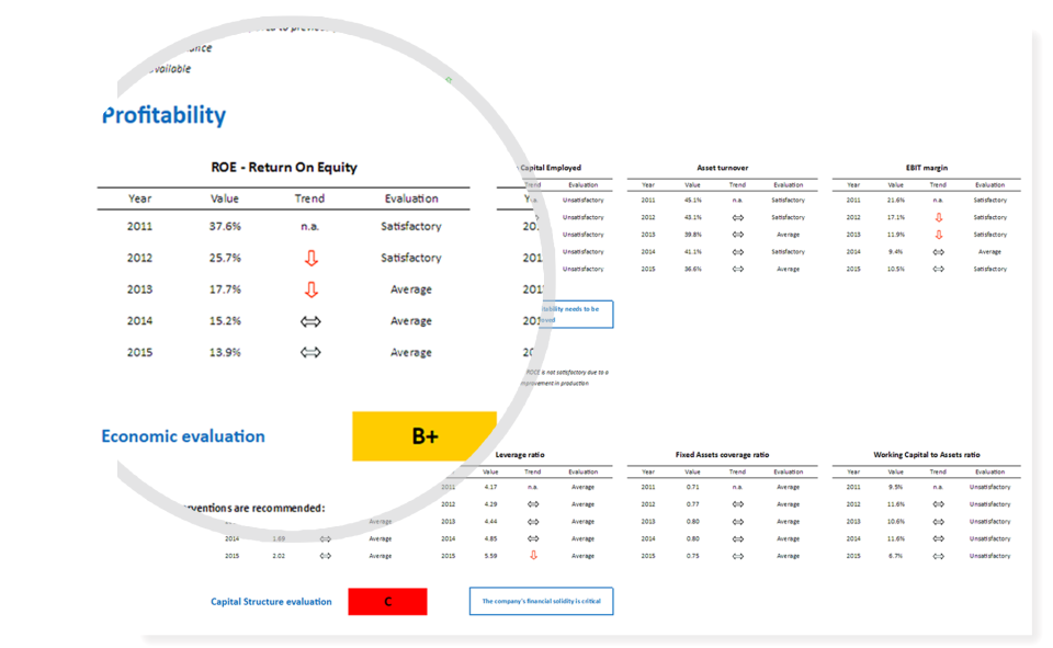 screenshot of Financial Statement Analysis